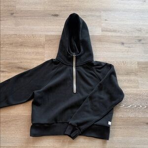 Vuori Black Half-Zip Women's Hoodie